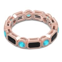 Art Deco Milgrain Bezel Viparita Band