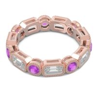 Art Deco Milgrain Bezel Viparita Band