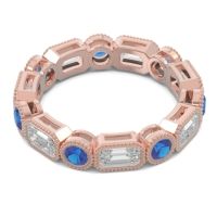 Art Deco Milgrain Bezel Viparita Band