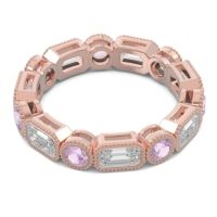 Art Deco Milgrain Bezel Viparita Band