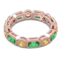 Art Deco Milgrain Bezel Viparita Band