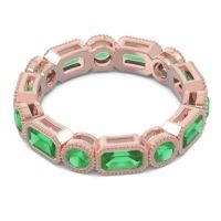 Art Deco Milgrain Bezel Viparita Band