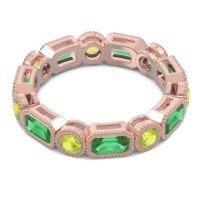 Art Deco Milgrain Bezel Viparita Band