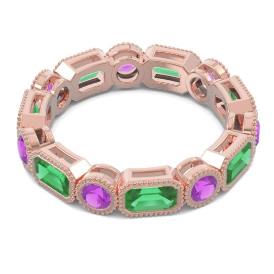 Art Deco Milgrain Bezel Viparita Band