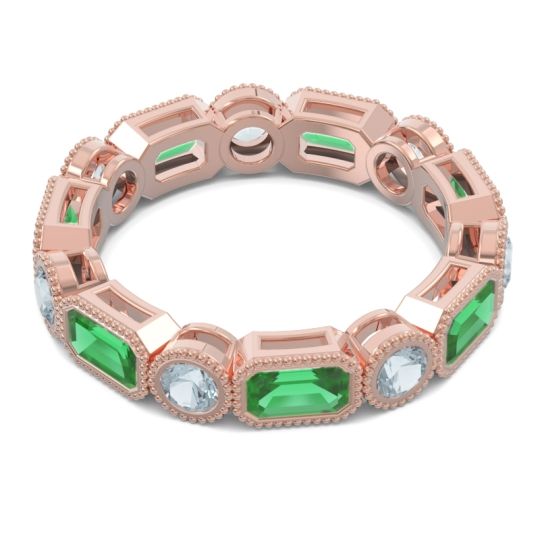 Art Deco Milgrain Bezel Viparita Band
