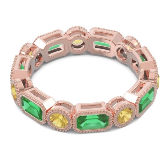Art Deco Milgrain Bezel Viparita Band