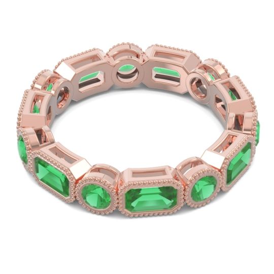 Art Deco Milgrain Bezel Viparita Band