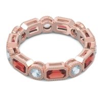 Art Deco Milgrain Bezel Viparita Band