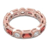 Art Deco Milgrain Bezel Viparita Band