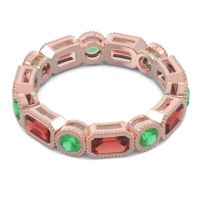 Art Deco Milgrain Bezel Viparita Band