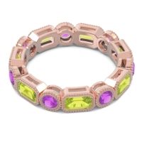 Art Deco Milgrain Bezel Viparita Band