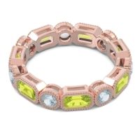 Art Deco Milgrain Bezel Viparita Band