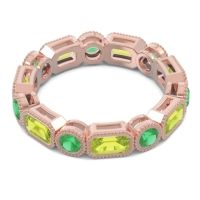 Art Deco Milgrain Bezel Viparita Band