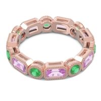 Art Deco Milgrain Bezel Viparita Band