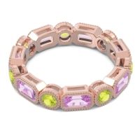 Art Deco Milgrain Bezel Viparita Band