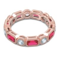 Art Deco Milgrain Bezel Viparita Band