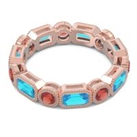 Art Deco Milgrain Bezel Viparita Band