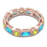 Art Deco Milgrain Bezel Viparita Band