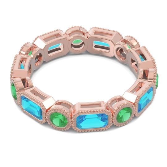 Art Deco Milgrain Bezel Viparita Band