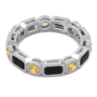 Art Deco Milgrain Bezel Viparita Band