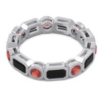 Art Deco Milgrain Bezel Viparita Band