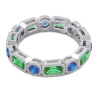 Art Deco Milgrain Bezel Viparita Band