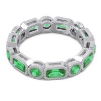 Art Deco Milgrain Bezel Viparita Band