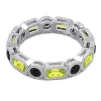 Art Deco Milgrain Bezel Viparita Band