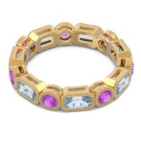 Art Deco Milgrain Bezel Viparita Band