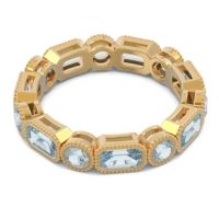 Art Deco Milgrain Bezel Viparita Band