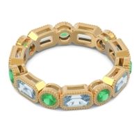 Art Deco Milgrain Bezel Viparita Band