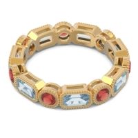 Art Deco Milgrain Bezel Viparita Band