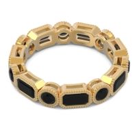 Art Deco Milgrain Bezel Viparita Band
