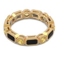 Art Deco Milgrain Bezel Viparita Band