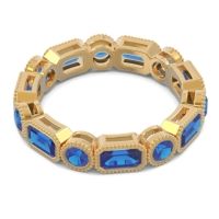 Art Deco Milgrain Bezel Viparita Band