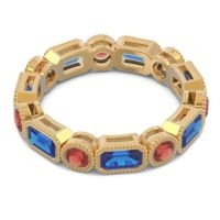 Art Deco Milgrain Bezel Viparita Band
