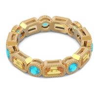 Art Deco Milgrain Bezel Viparita Band