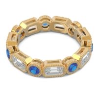 Art Deco Milgrain Bezel Viparita Band