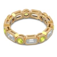 Art Deco Milgrain Bezel Viparita Band