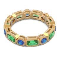 Art Deco Milgrain Bezel Viparita Band