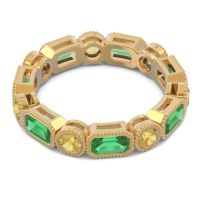 Art Deco Milgrain Bezel Viparita Band