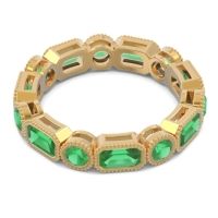 Art Deco Milgrain Bezel Viparita Band