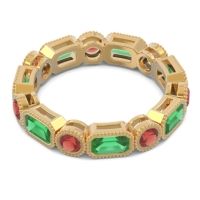 Art Deco Milgrain Bezel Viparita Band