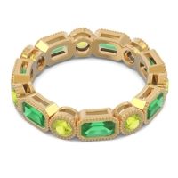 Art Deco Milgrain Bezel Viparita Band
