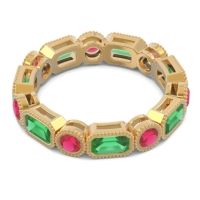 Art Deco Milgrain Bezel Viparita Band