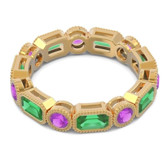 Art Deco Milgrain Bezel Viparita Band