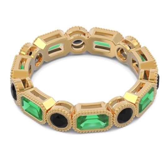 Art Deco Milgrain Bezel Viparita Band