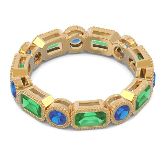Art Deco Milgrain Bezel Viparita Band