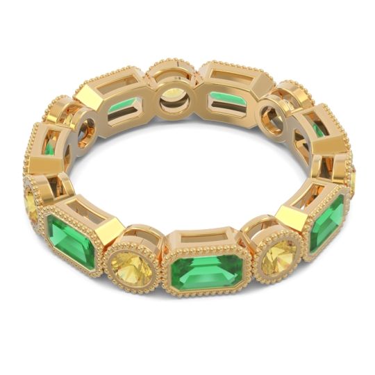 Art Deco Milgrain Bezel Viparita Band