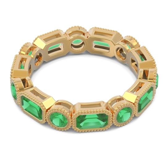 Art Deco Milgrain Bezel Viparita Band